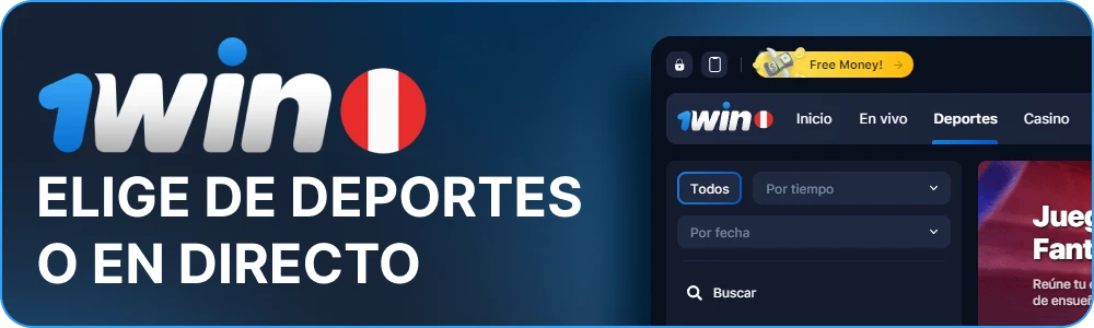 Ir a 1win Sports o Live