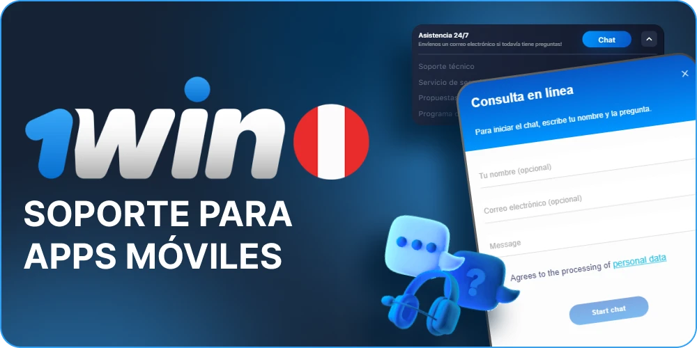 Servicio de asistencia 1win App Perú